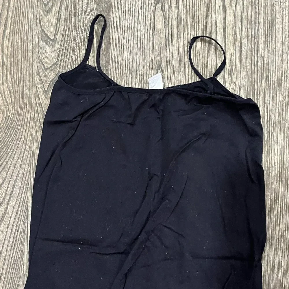Yelete VTG Compression Slip Dress Scoop Neck Pullover Bodycon Stretch Black S